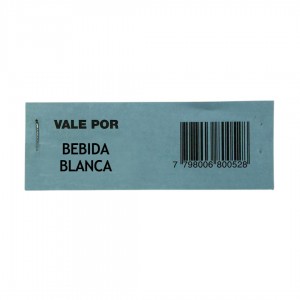 TALONARIO VALE X BEBIDA BLANCA x 1u